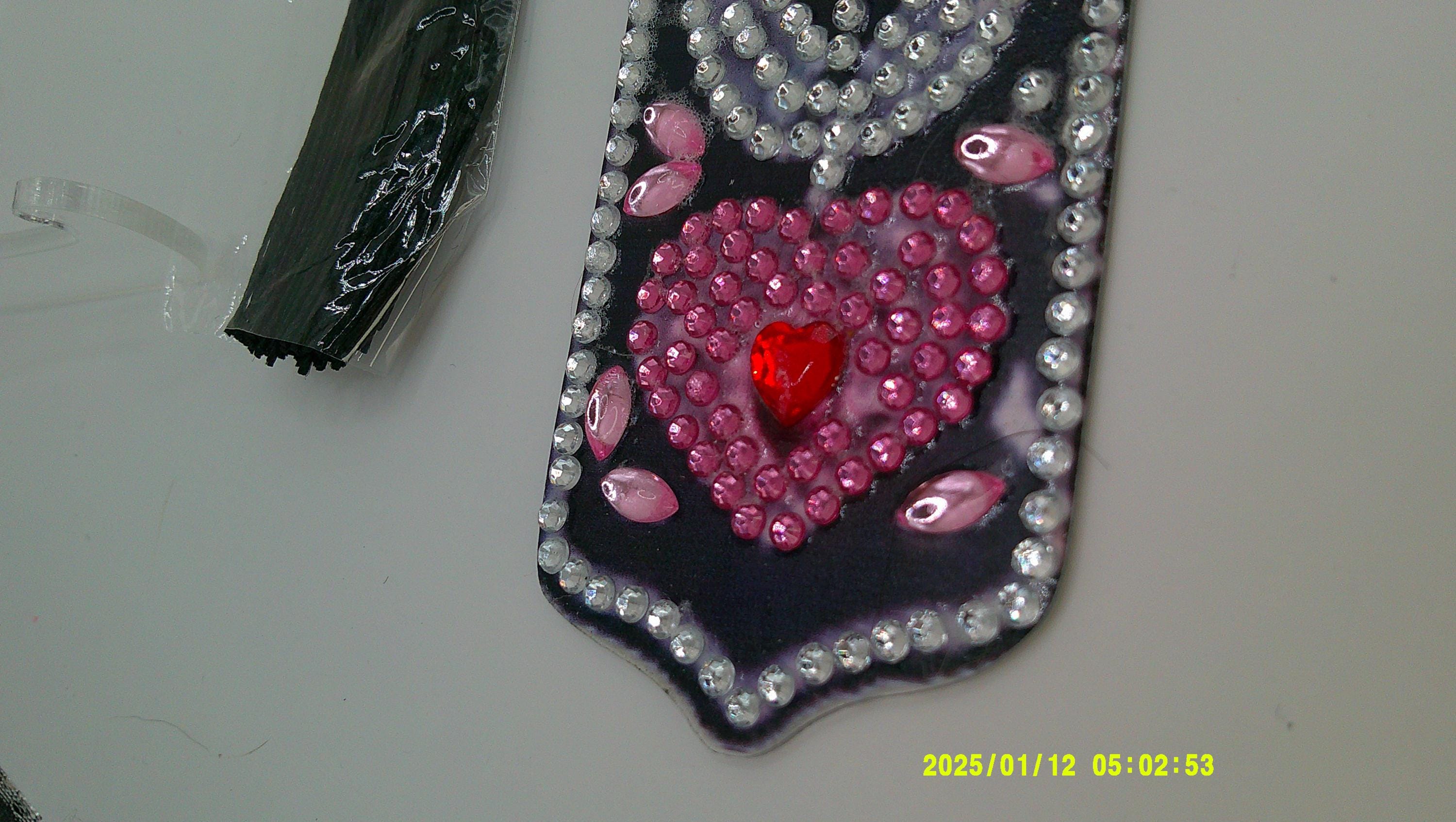 Colorful Flower Diamond Painting Bookmark | Vibrant Rhinestone Art