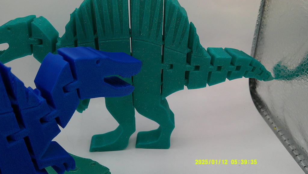 Wiggly Spinosaurus Buddy, 3D Printed Flexi Dino