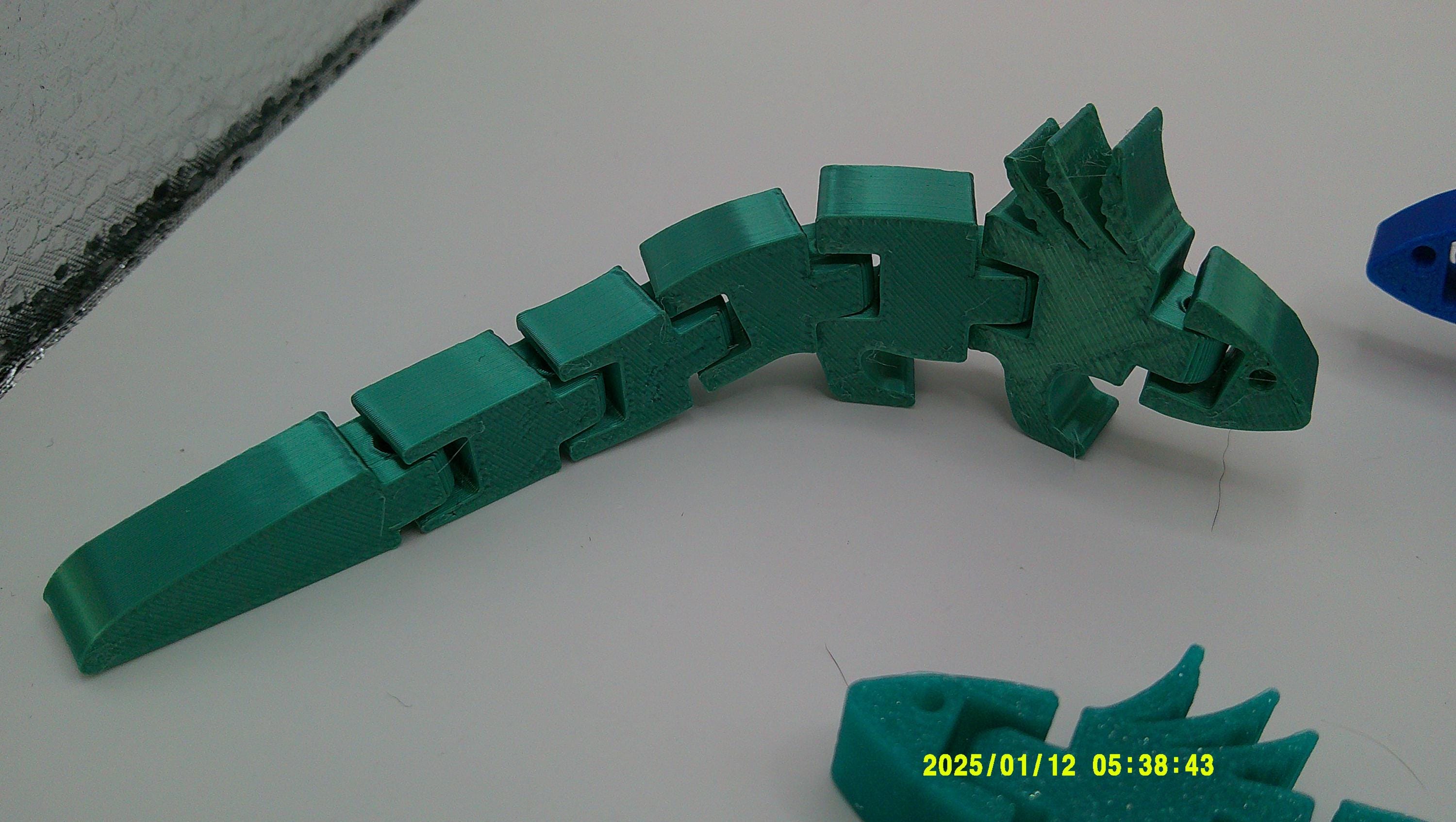 Articulated Flexi Axolotl Toy, 3D Printed Desk Companion, Fidget Toy