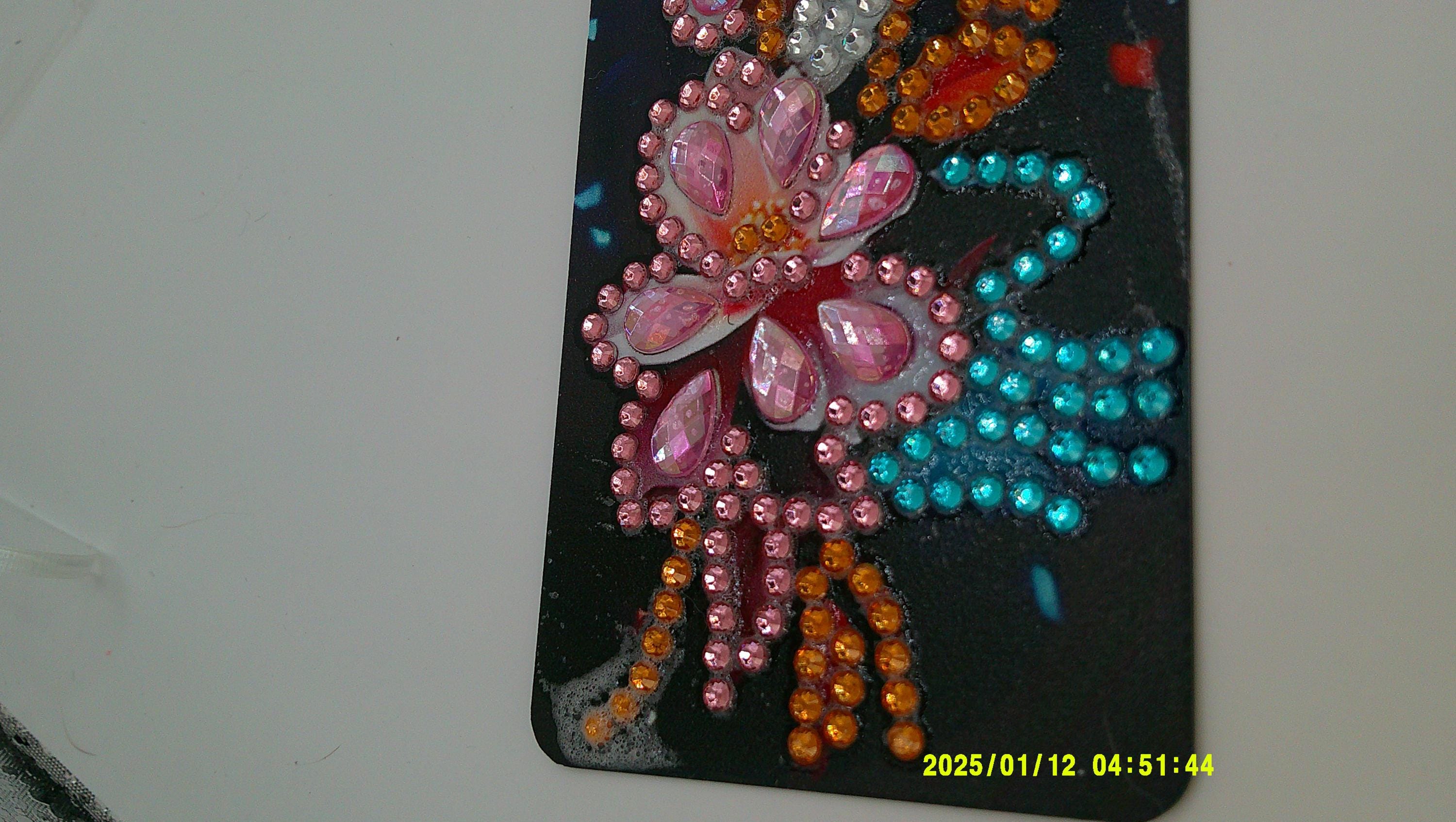 Colorful Butterfly Mosaic Bookmark | Vibrant Rhinestone Diamond Art