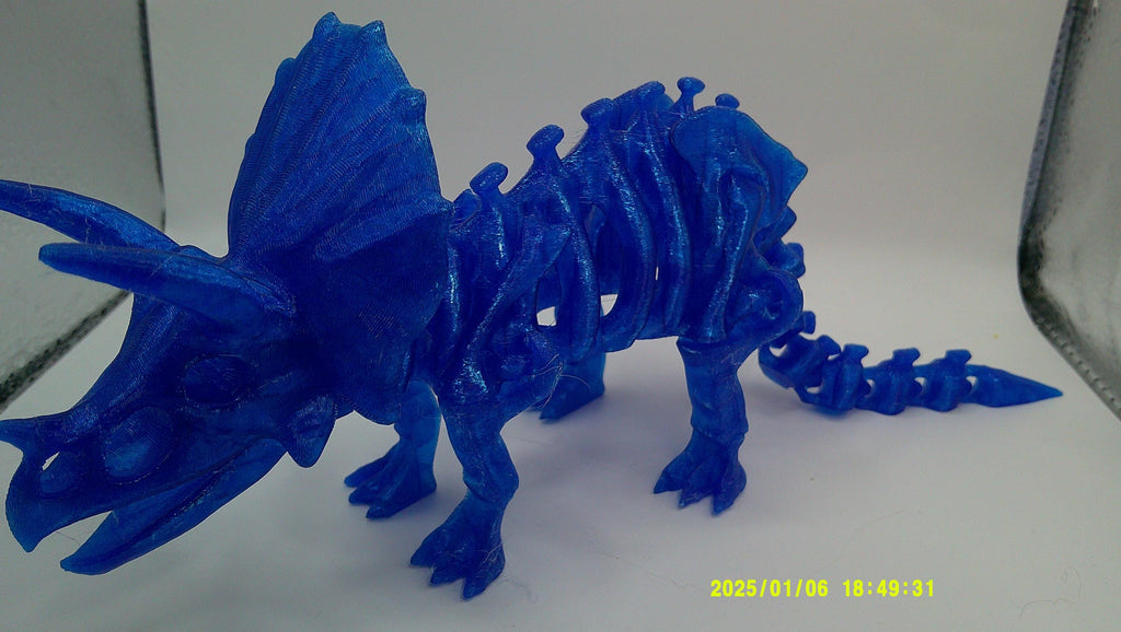 3D‑Printed Triceratops Skeleton