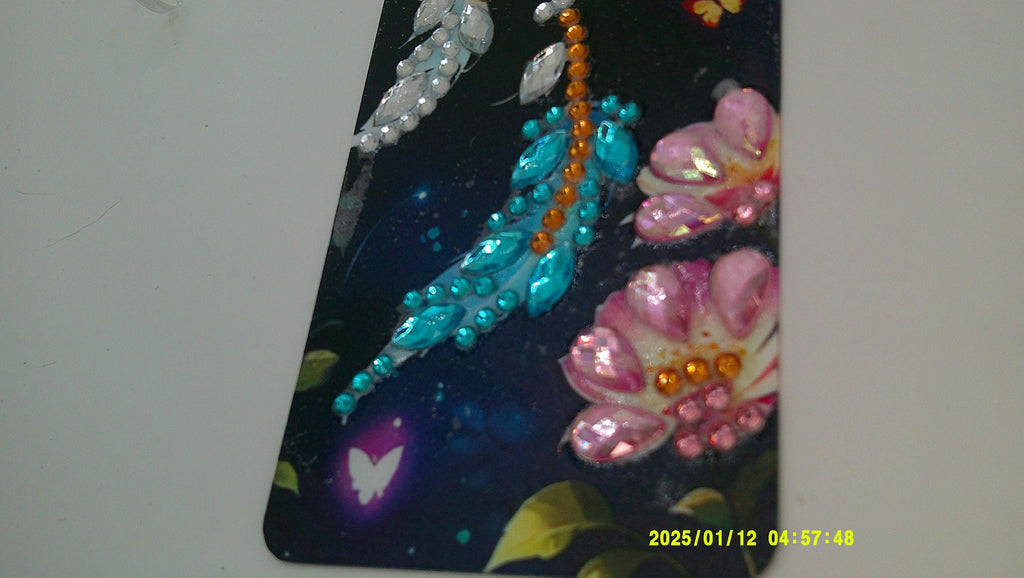 Butterfly Dreamcatcher Diamond Art Bookmark | Sparkling Rhinestone Feathers