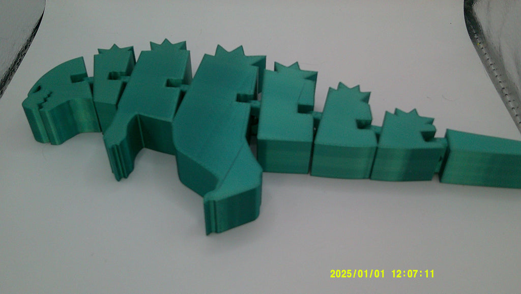 3D Printed Kaiju Flexi Figure, Godzilla‑Inspired Monster Collectible