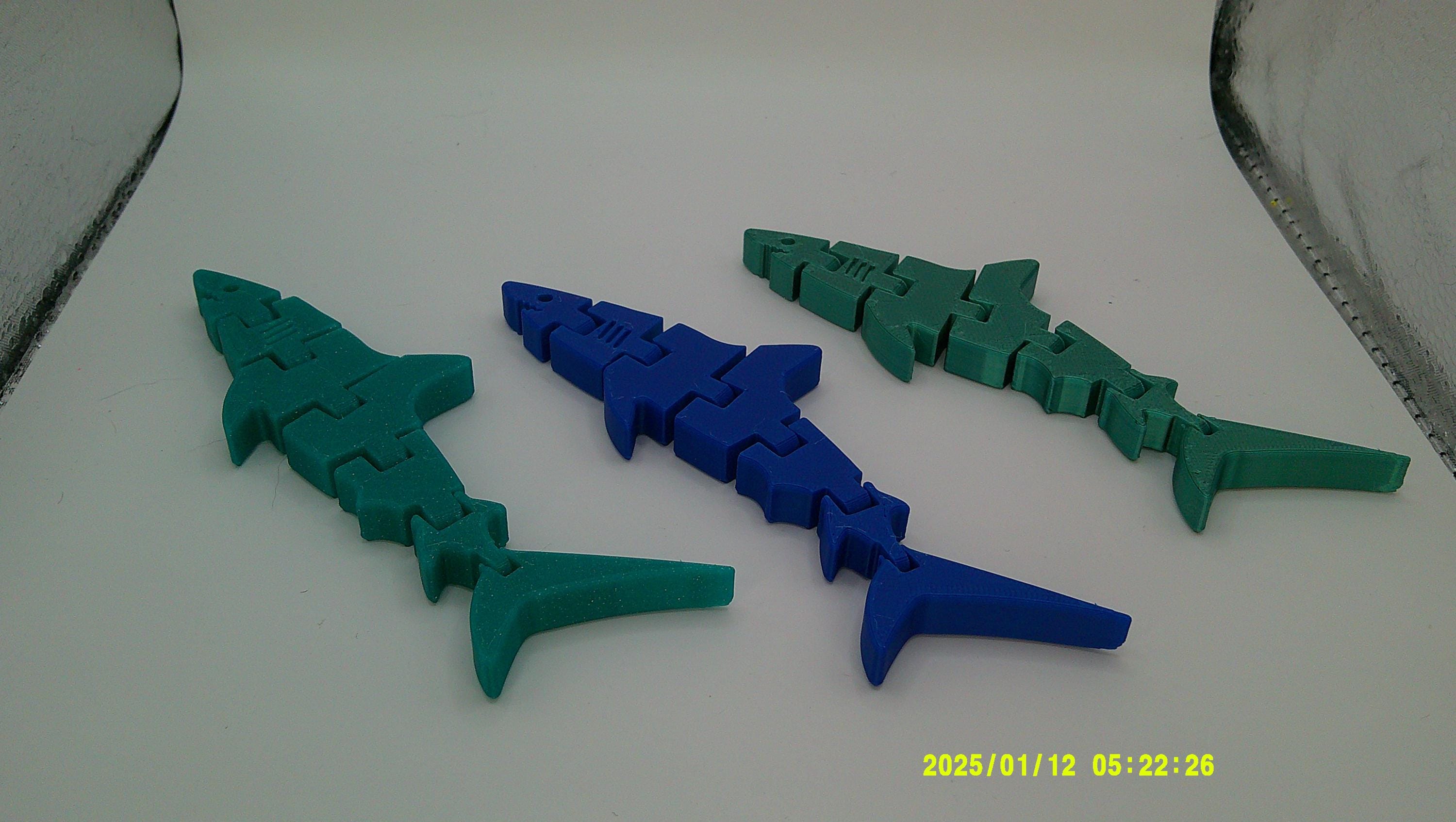 3D Printed Articulated Shark | Wiggle‑Joint Sea Creature