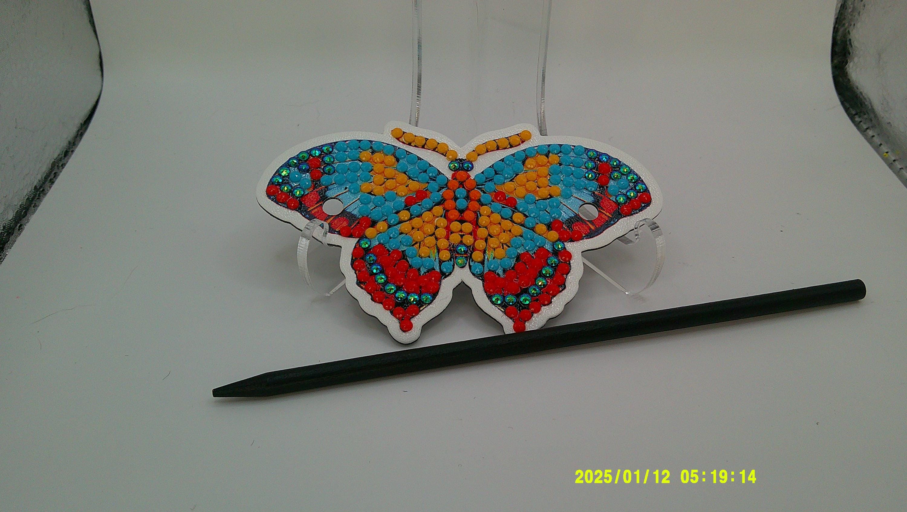Decorative Rhinestone Butterfly | Artistic Diamond Art Mosaic