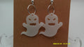 Grumpy Ghost Earrings – Spooky Hoop Dangles