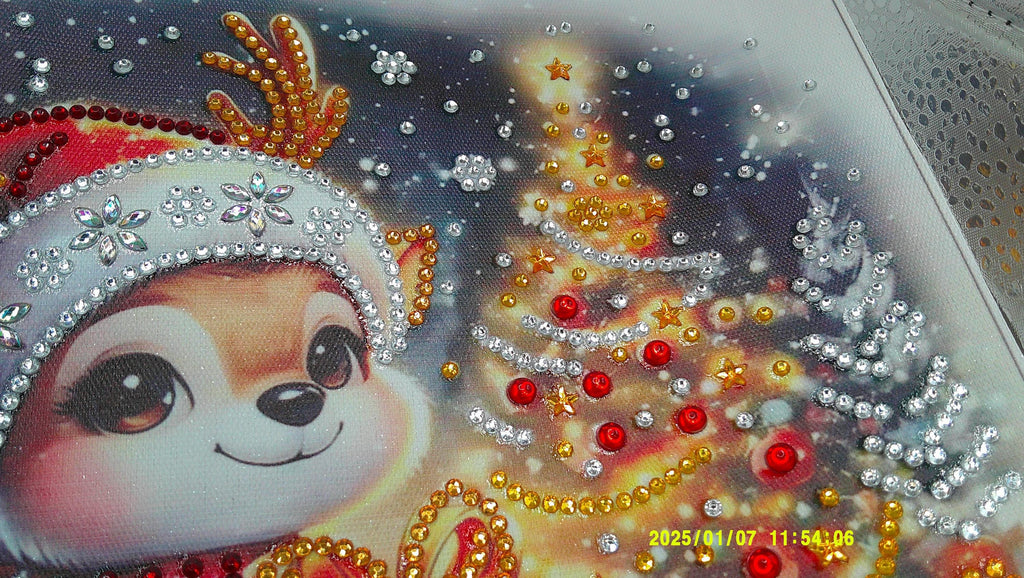 Jolly Reindeer in a Sparkling Sleigh