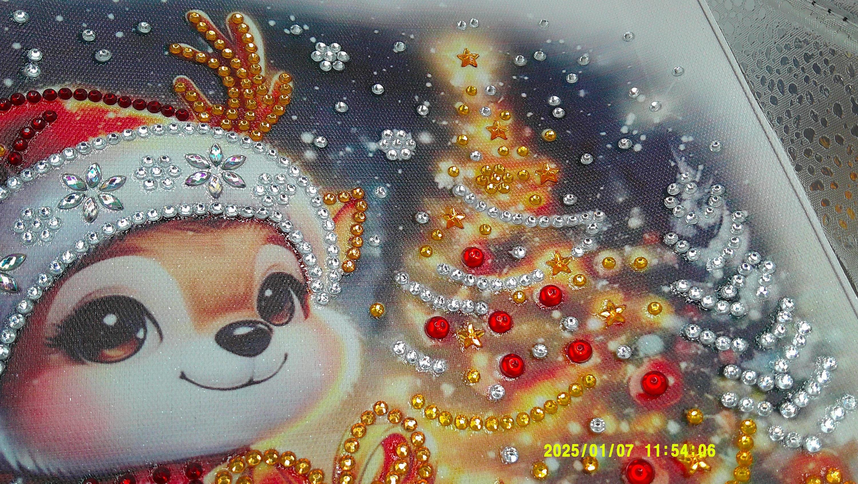 Jolly Reindeer in a Sparkling Sleigh
