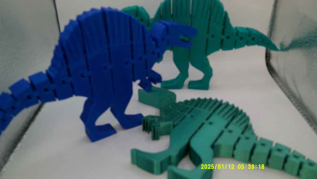 Wiggly Spinosaurus Buddy, 3D Printed Flexi Dino