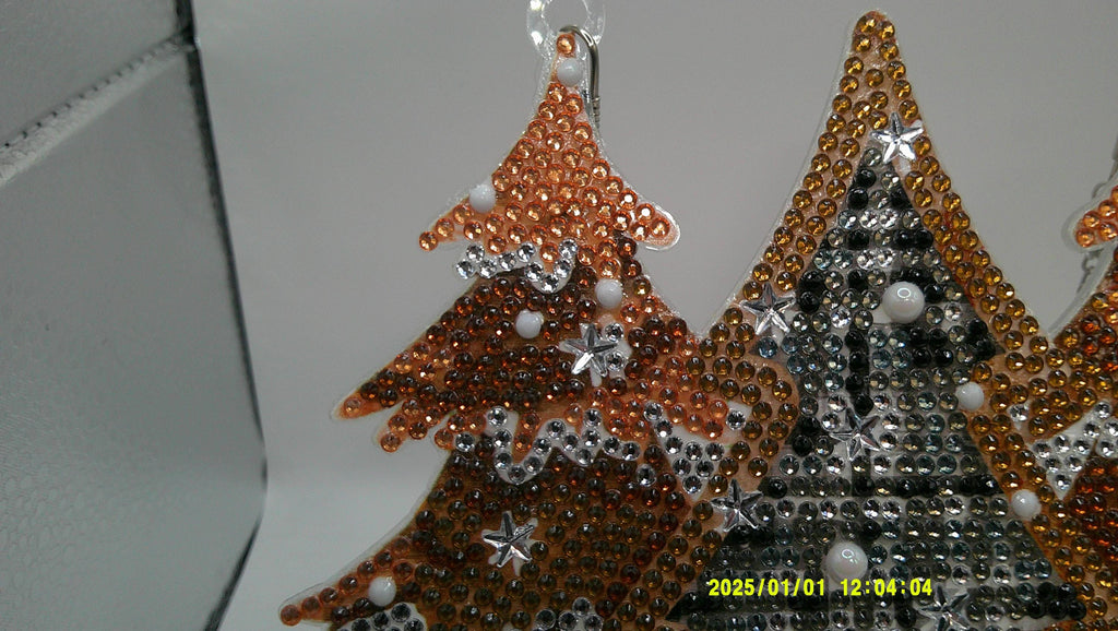 Festive Trio Christmas Tree Diamond Art Sun Catcher