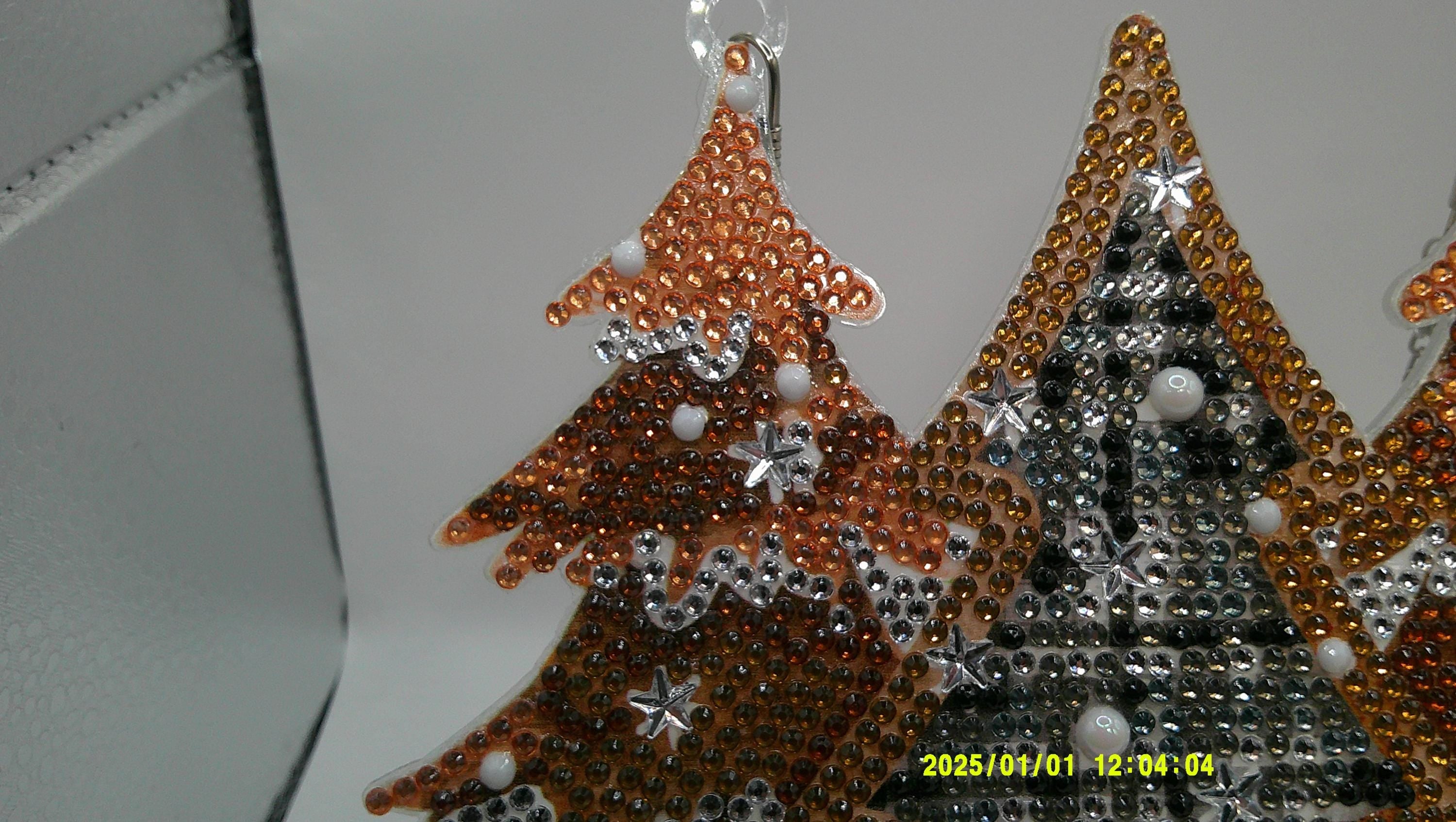 Festive Trio Christmas Tree Diamond Art Sun Catcher