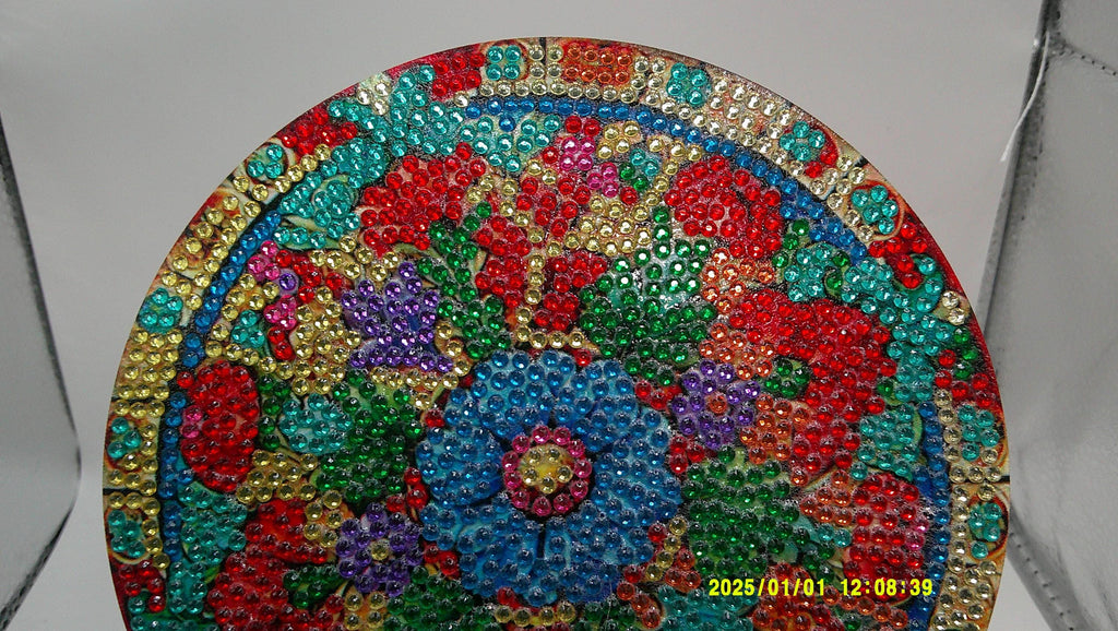 Radiant Mosaic Bloom Diamond Art Trivet