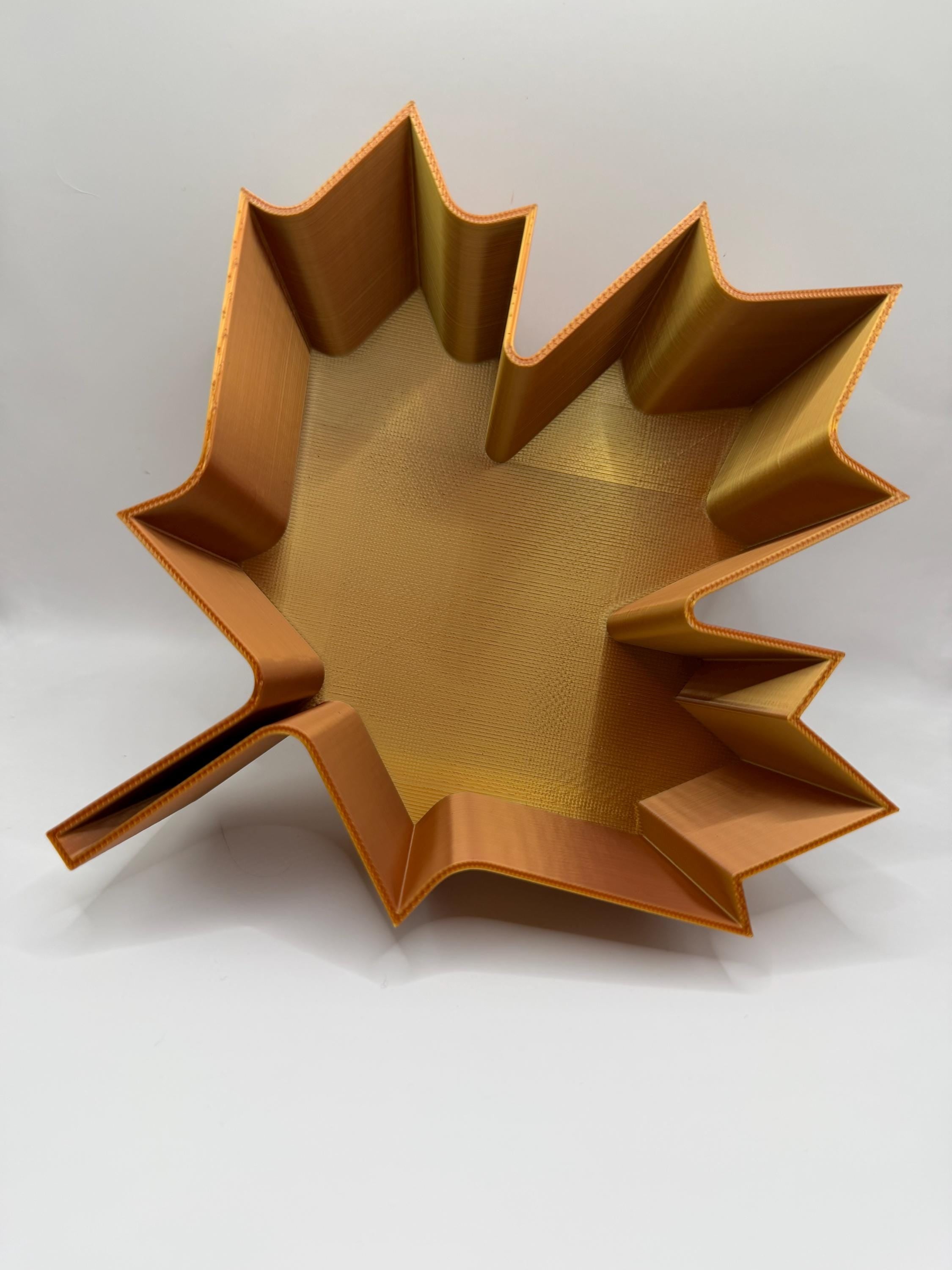 3D Printed Autumn Maple Leaf Bowl
