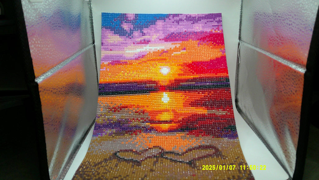 Sunset Heart by the Sea