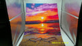 Sunset Heart by the Sea