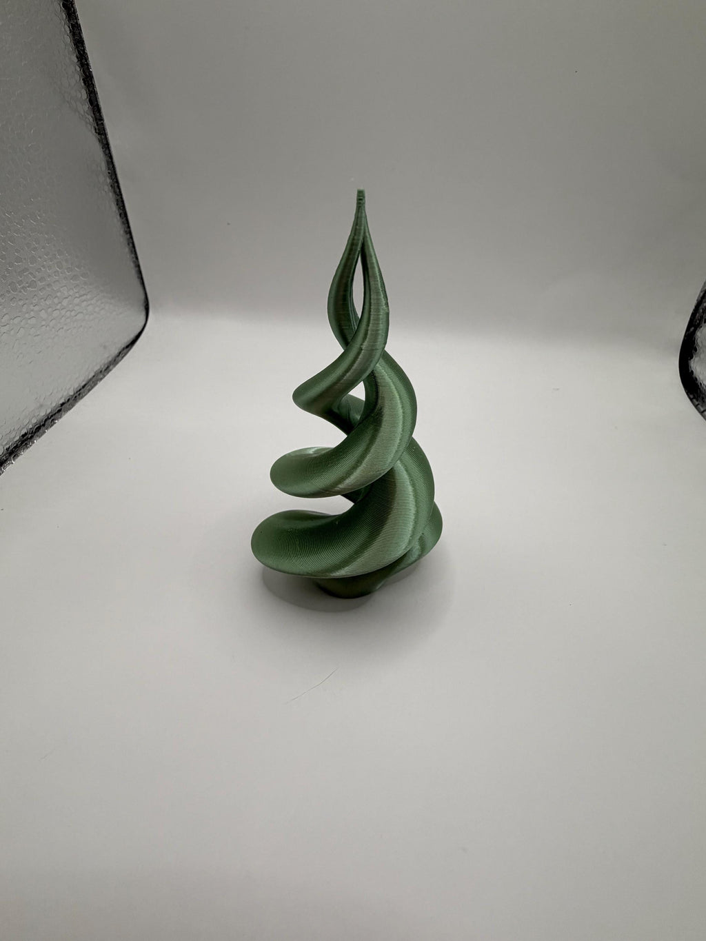 3D Printed Contemporary Dual Spiral Trees (Set of Three)