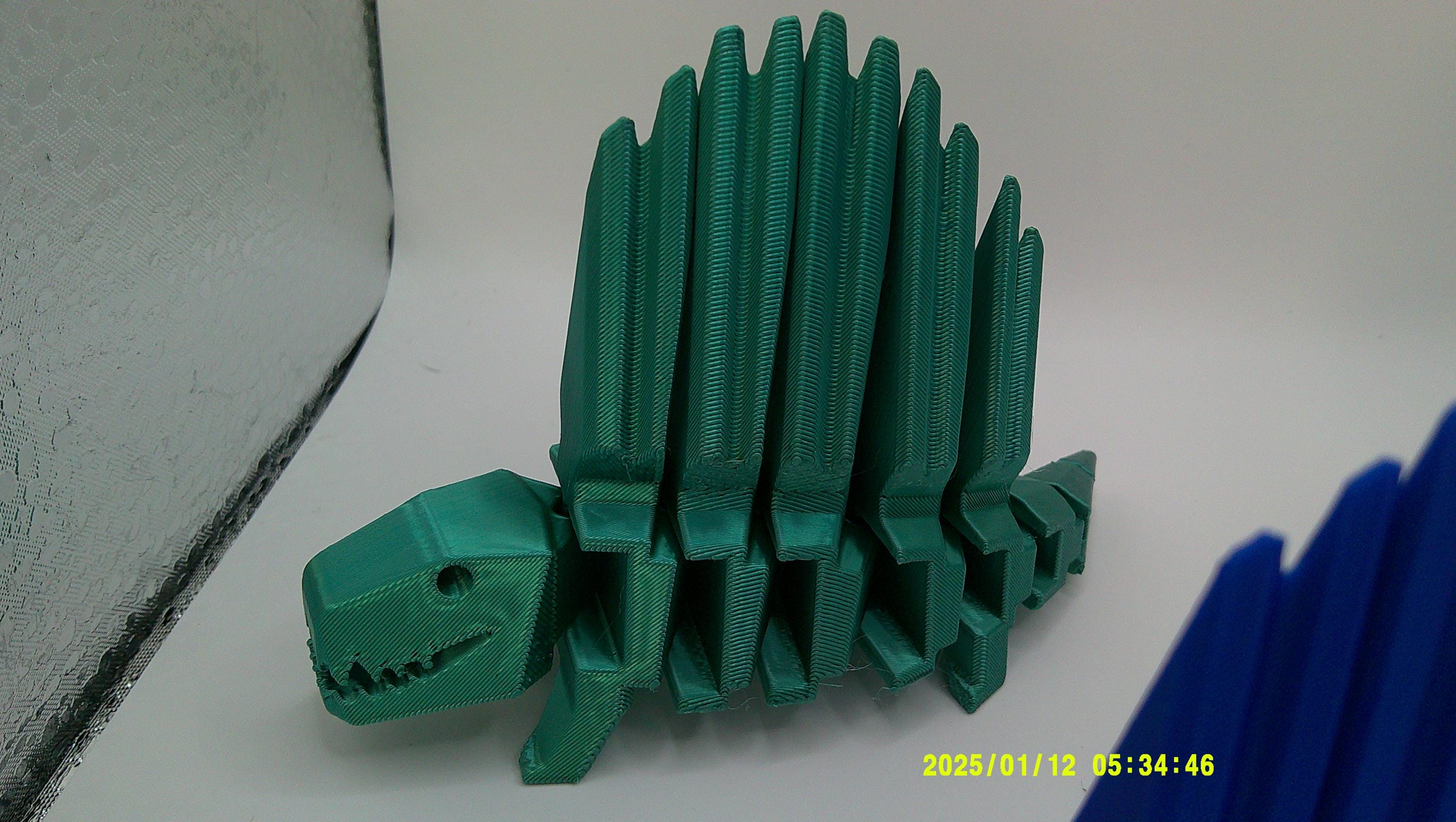 3D Printed Flexi Dimetrodon Dinosaur Toy