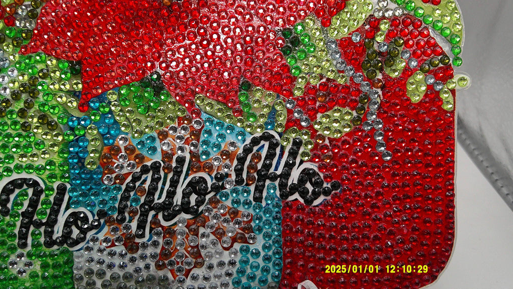 Glittering Holiday Poinsettia & Snowman