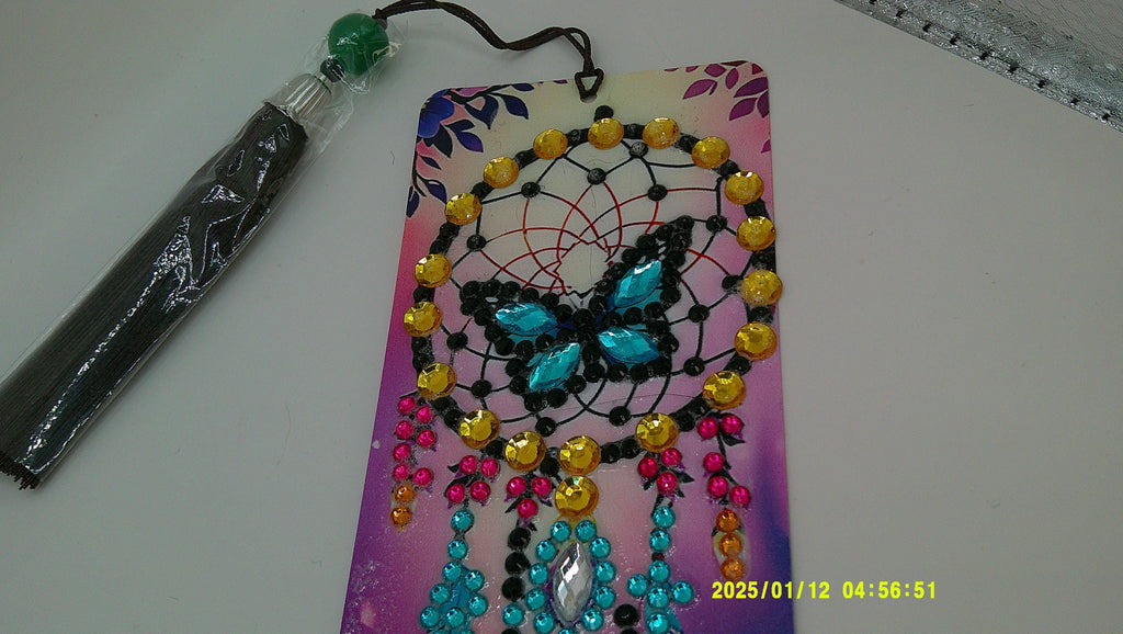 Boho Butterfly Dreamcatcher Bookmark | Artistic Diamond Art