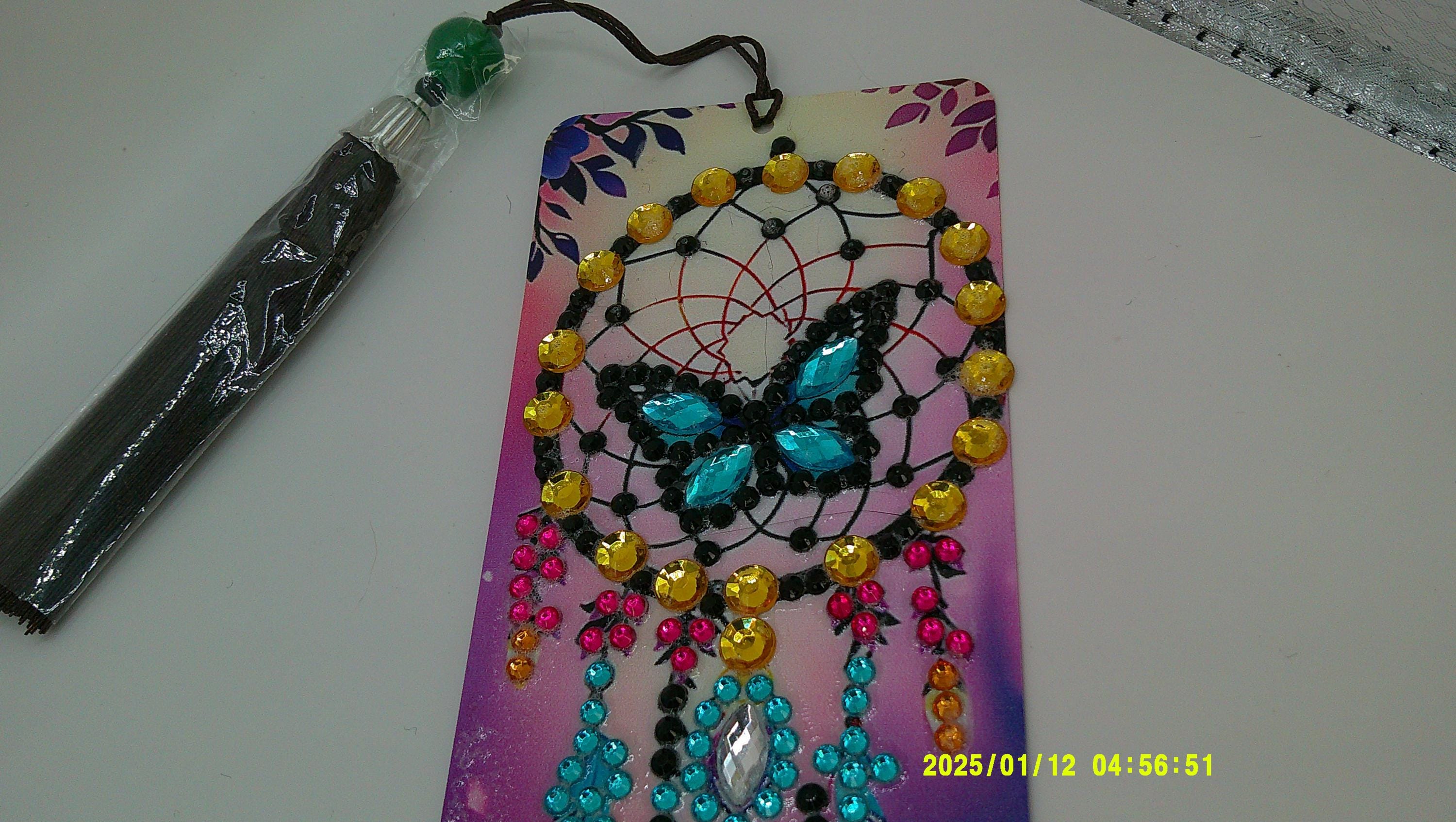 Boho Butterfly Dreamcatcher Bookmark | Artistic Diamond Art