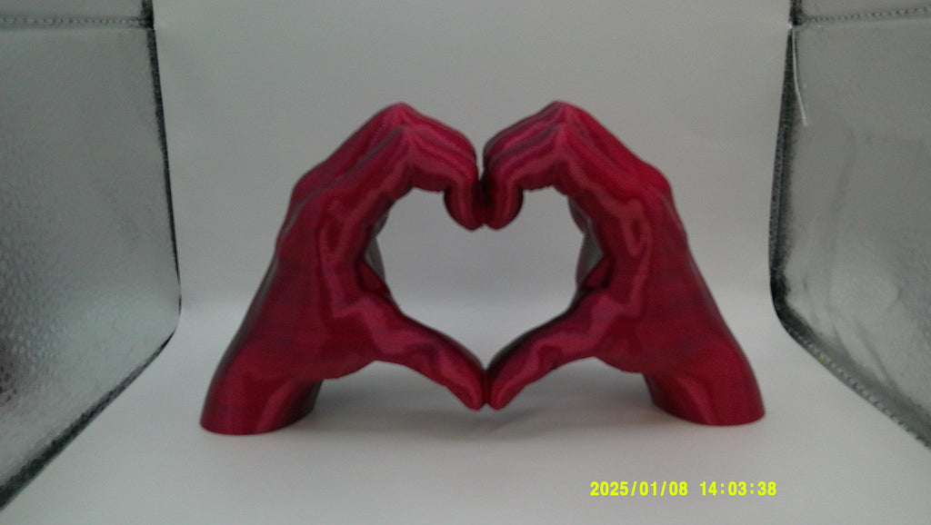 Love in Form – Sculpted Heart Hands 3D Printed