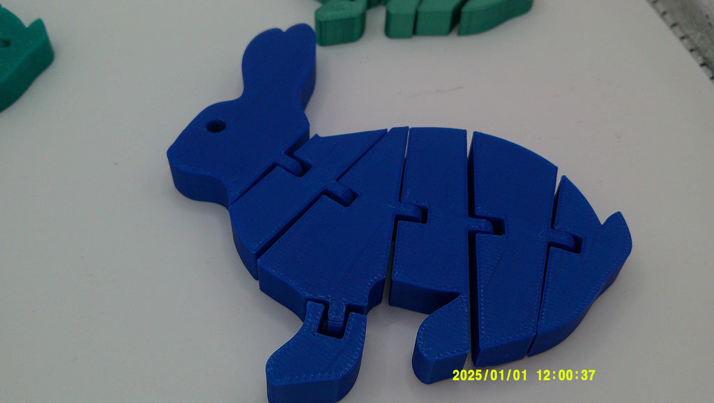 Wiggly Bunny Buddy, 3D Printed Flexi Rabbit