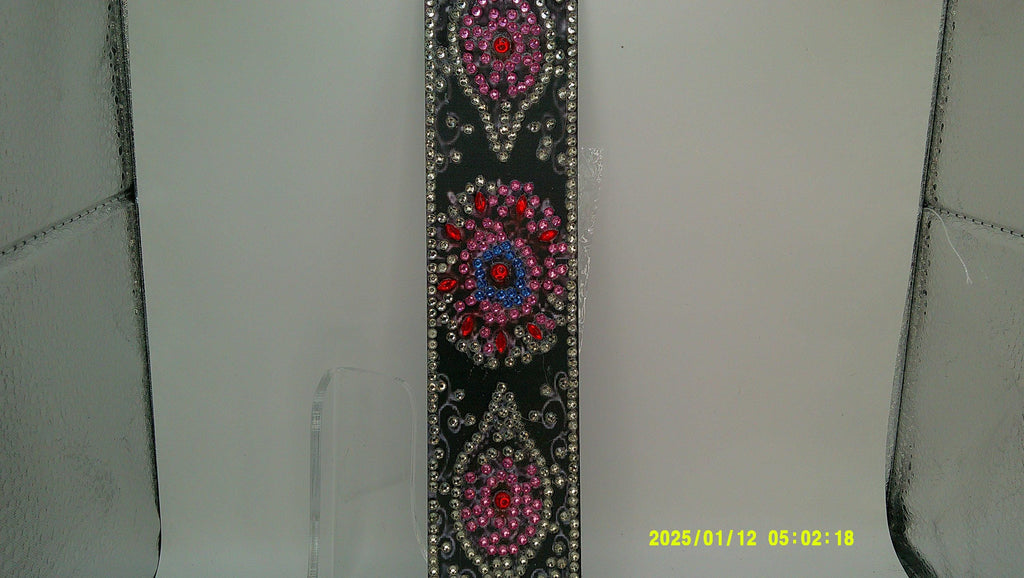 Beaded Floral Mandala Bookmark | Intricate Diamond Art Design