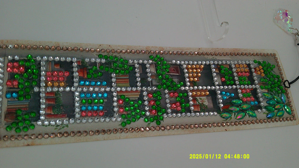 Cozy Window Scenes Diamond Art Bookmark | Rhinestone Mosaic Page Marker