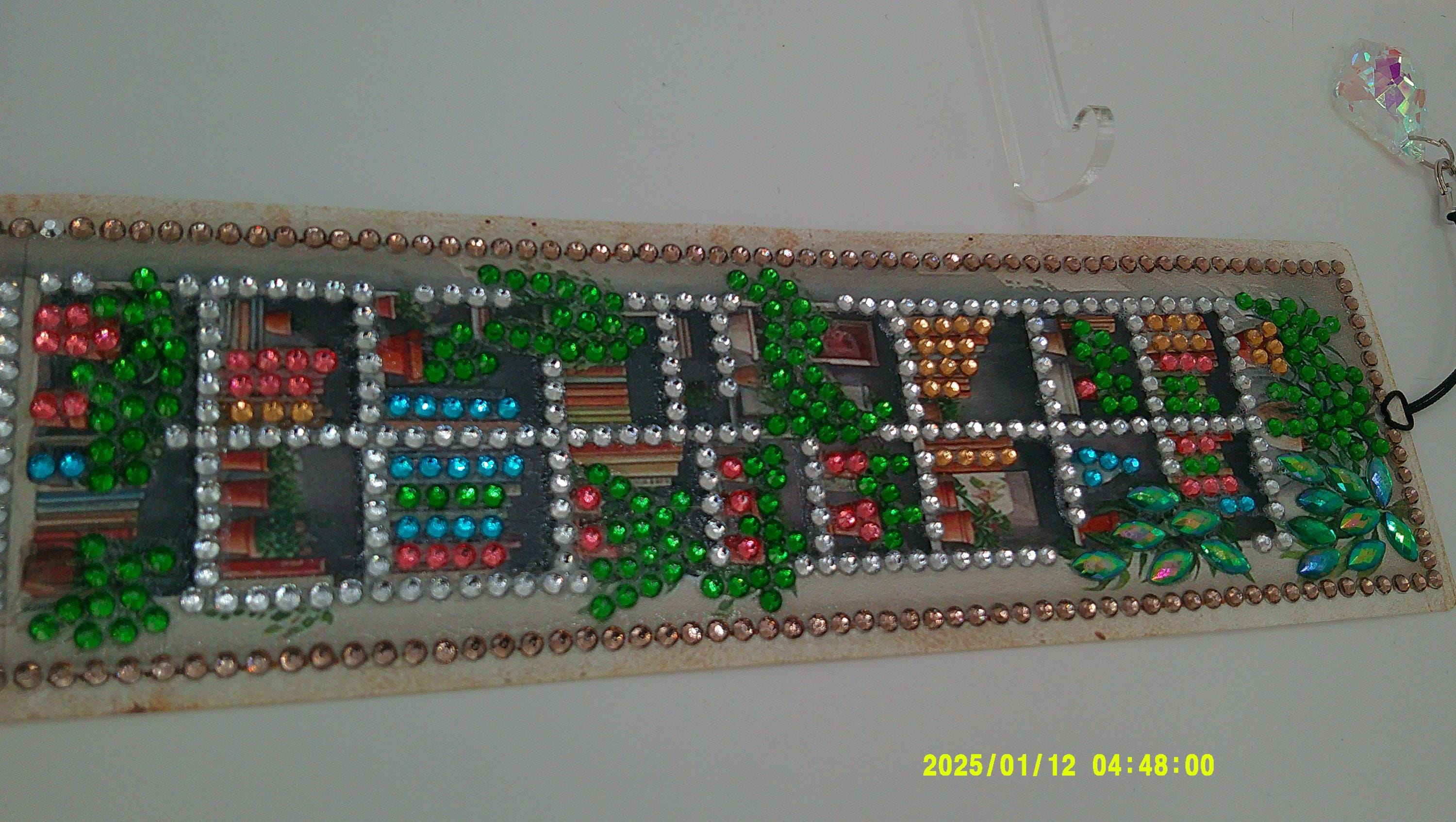 Cozy Window Scenes Diamond Art Bookmark | Rhinestone Mosaic Page Marker