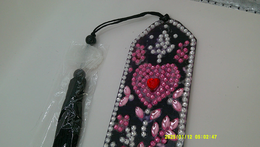 Colorful Flower Diamond Painting Bookmark | Vibrant Rhinestone Art