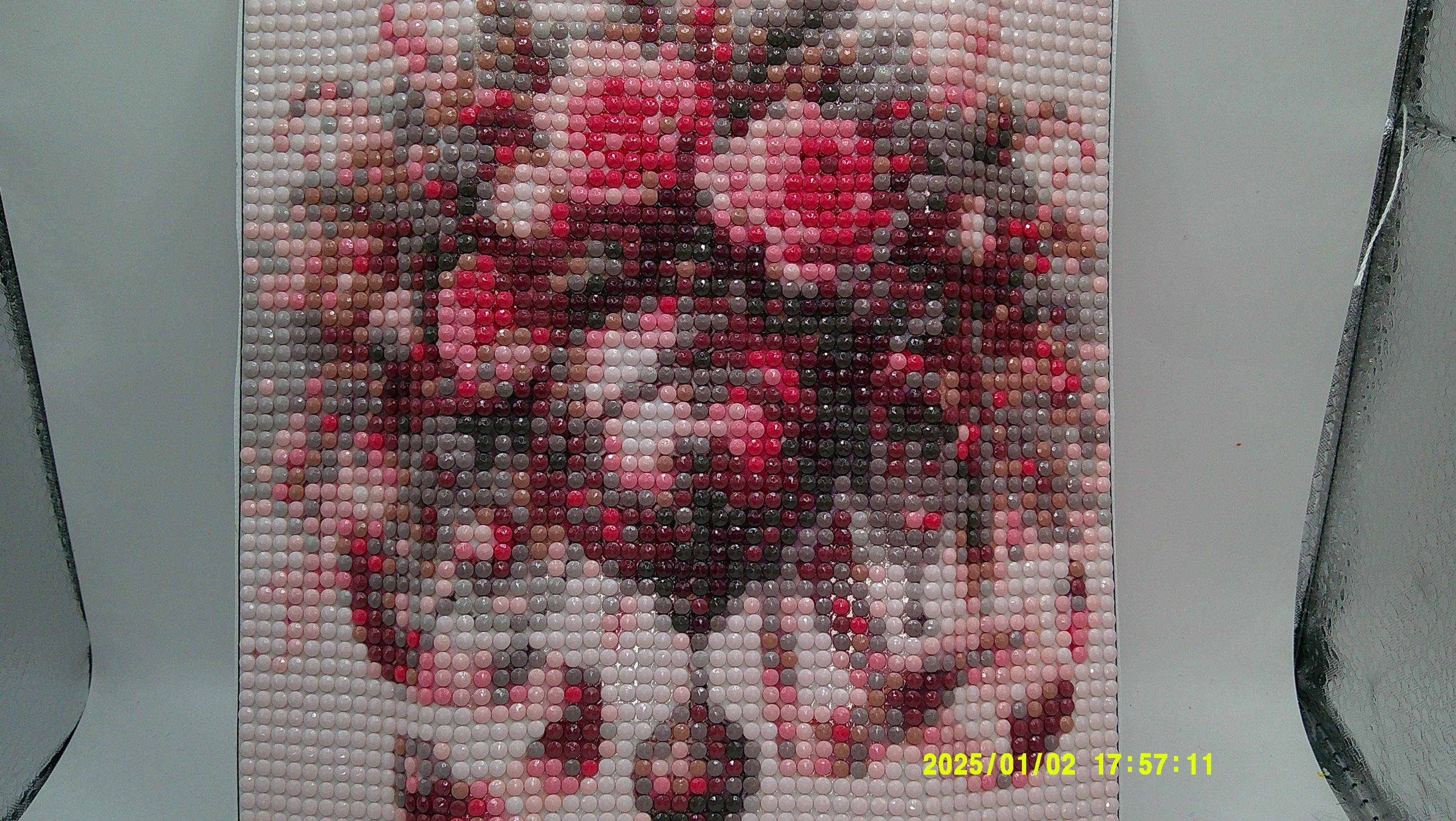 Crimson Bloom Ornament Diamond Art Painting